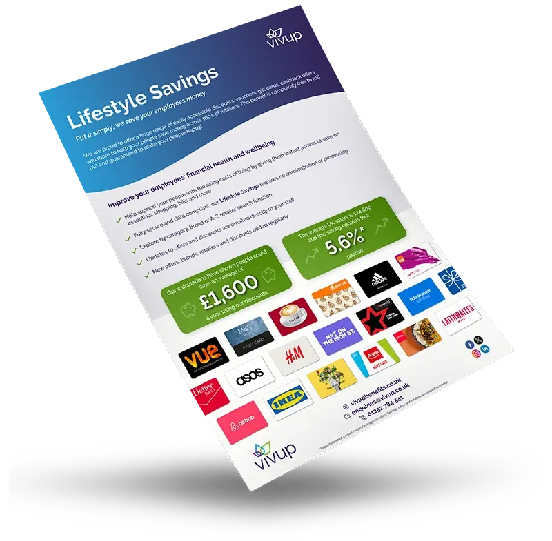 Lifestyle Savings Summary Sheet